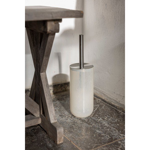 Krémszínű üveg WC-kefe Opal – Mette Ditmer Denmark-image-1