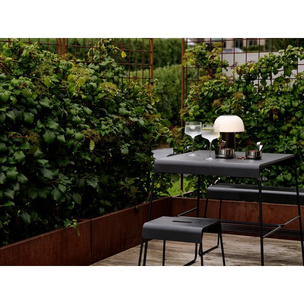 Fekete fém étkezőasztal 58x75 cm A-Café – Zone-image-1