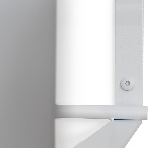 Fehér fém fali fogas polccal 100 cm Rex – Spinder Design-image-3