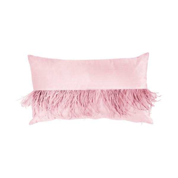 Feathers rózsaszín tollas díszpárna, 50 x 30 cm - Miss Étoile