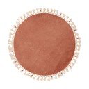 Barna fürdőszobai kilépő ø 80 cm Tuft – Foutastic