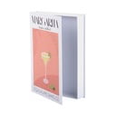 Fehér-narancssárga dekoratív papír tárolódoboz 18x4x25 cm Margarita – PT LIVING