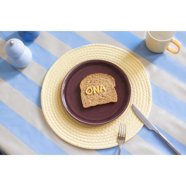 Borvörös kőedény tányér ø 22 cm Duna – ONA-image-1