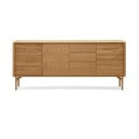 Natúr színű alacsony komód tölgyfa dekorral 200x86 cm Lenon – Kave Home