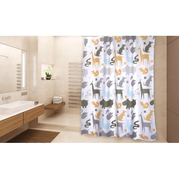 Zuhanyfüggöny 180x200 cm Noe – MSV-image-2