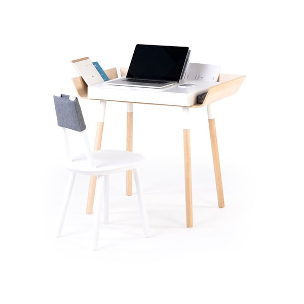My Writing Desk fehér íróasztal 1 fiókkal - EMKO-image-4
