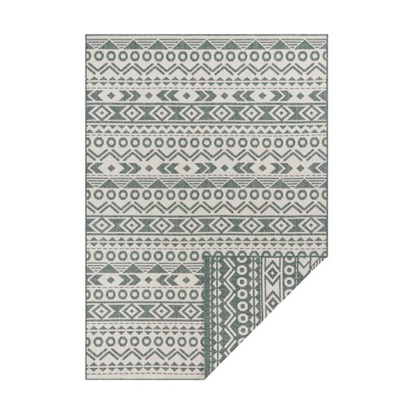 Roma zöld-fehér kültéri szőnyeg, 120x170 cm - Ragami