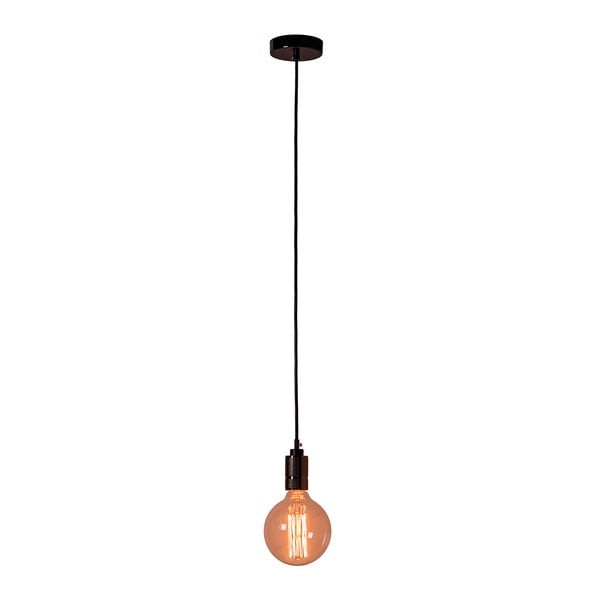 Vintage fekete függőlámpa lámpabura nélkül - SULION