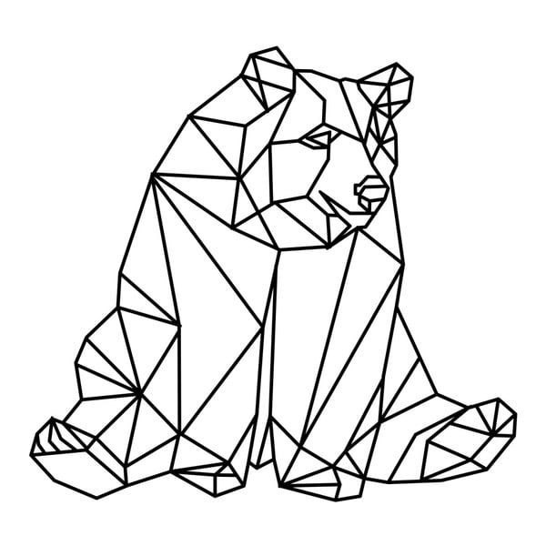 Origami Bear öntapadós matrica - Ambiance