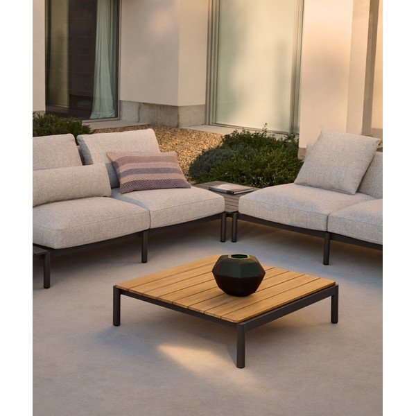 Teakfa kerti dohányzóasztal 57x91 cm Sorells – Kave Home-image-1