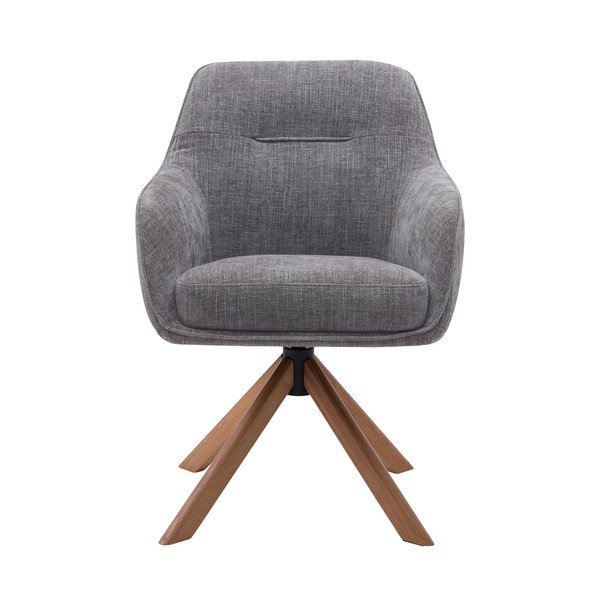 Szürke kárpitozott étkezőfotel szett 2 db-os Avola – Unique Furniture-image-4