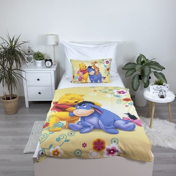 Pamut gyerek ágyneműhuzat babaágyhoz 100x135 cm Winnie-the-Pooh – Jerry Fabrics-image-1