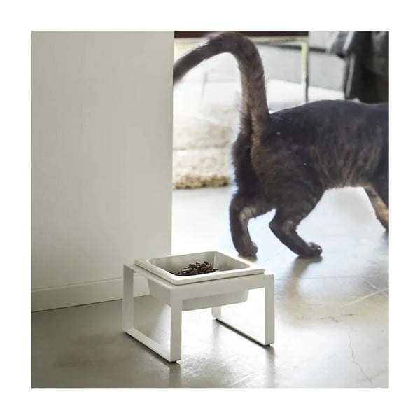 Eledeltartó doboz és tálka szett kisállatoknak Tower – YAMAZAKI-image-2