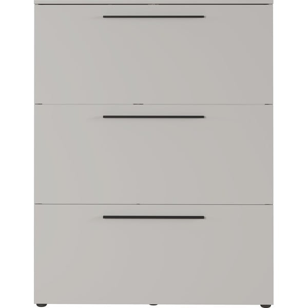 Szürkésbézs cipőtartó billenő fiókokkal Utah - Germania-image-1