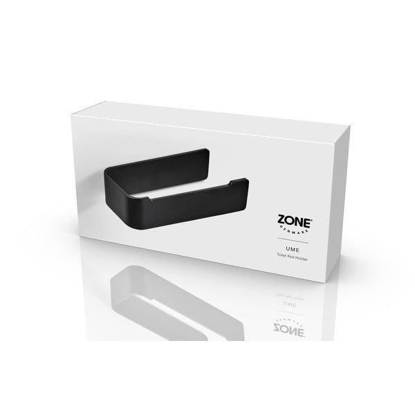 Fekete fali fém WC-papír tartó Ume – Zone-image-4