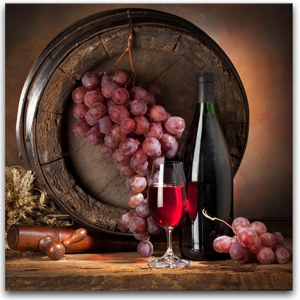 Glasspik Wine IV fali kép, 30 x 30 cm - Styler