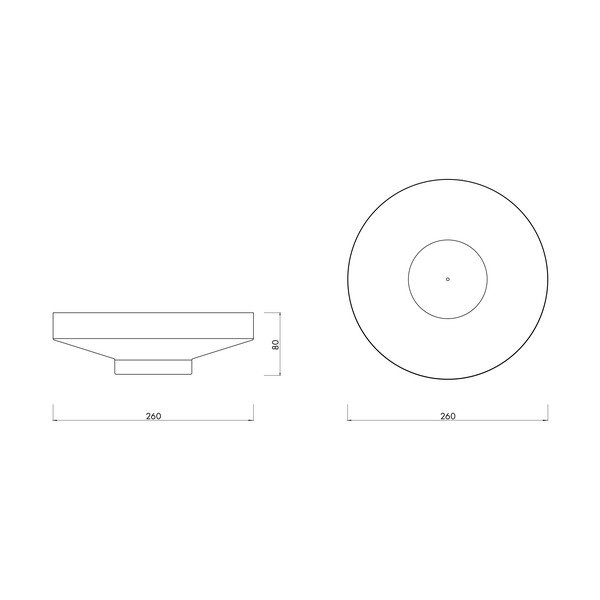 Fém dekoratív tál ø 26 cm Vilu – noo.ma-image-3