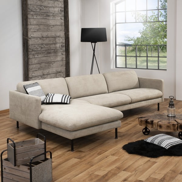Nathan bézs sarokkanapé, bal oldali - Max Winzer-image-1