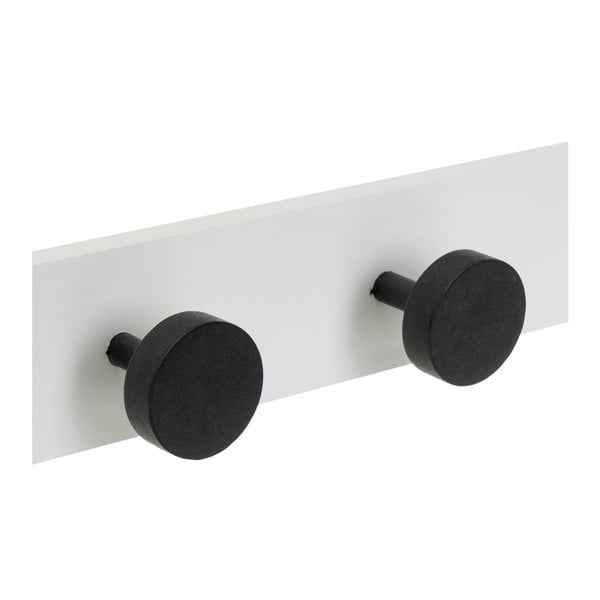 Fekete-fehér borovi fenyő fali fogas 40 cm Anillos – Casa Selección-image-2