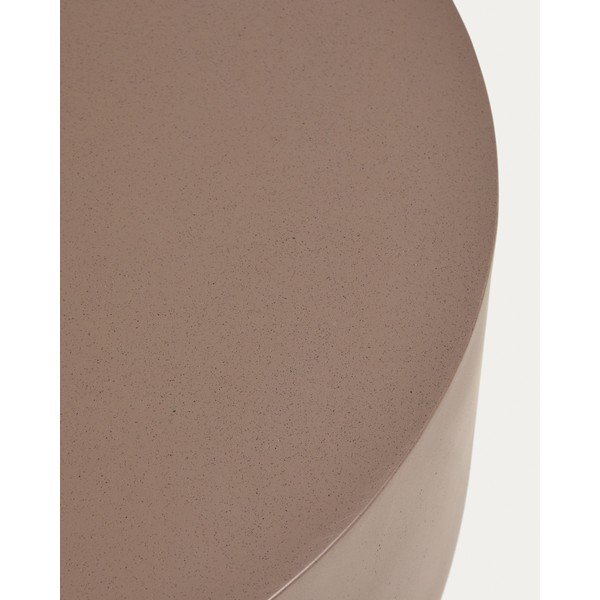 Beton kerek kerti dohányzóasztal ø 60 cm Garbet – Kave Home-image-3