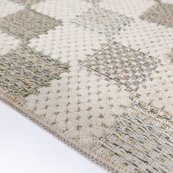 Zöld mosható pamutkeverék szőnyeg 116x170 cm Muted Checkerboard – Flair Rugs-image-4