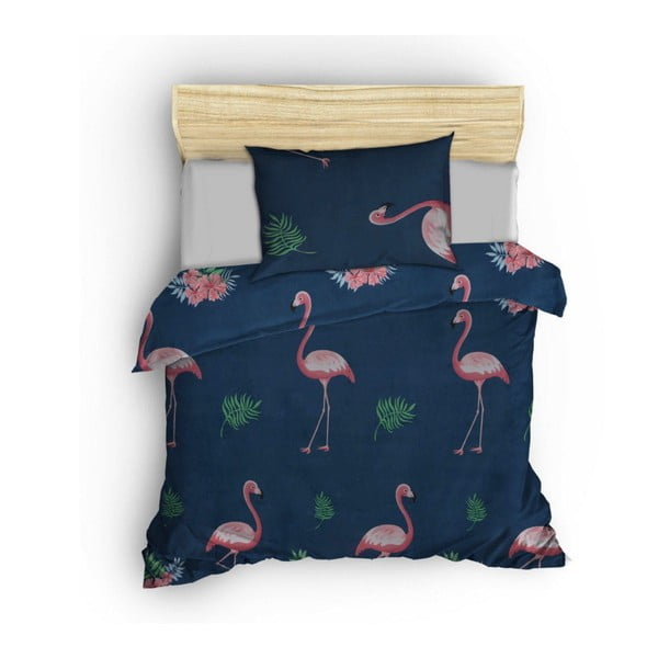 Sötétkék-rózsaszín egyszemélyes gyerek ágyneműhuzat 140x200 cm Big Filamin – Mijolnir