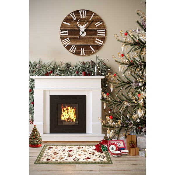 Zöld pamutkeverék szőnyeg karácsonyi mintával 50x80 cm Toy's Delight Green Christmas – Villeroy&Boch-image-1