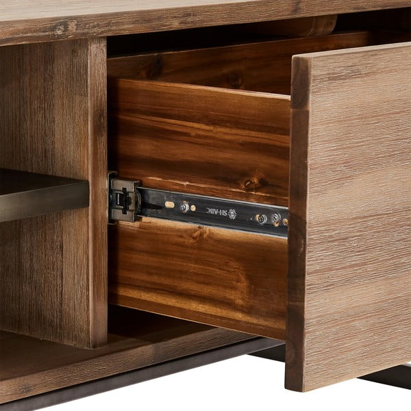 Mallorca barna tömörfa dohányzóasztal, 120 x 75 cm - Furnhouse-image-1