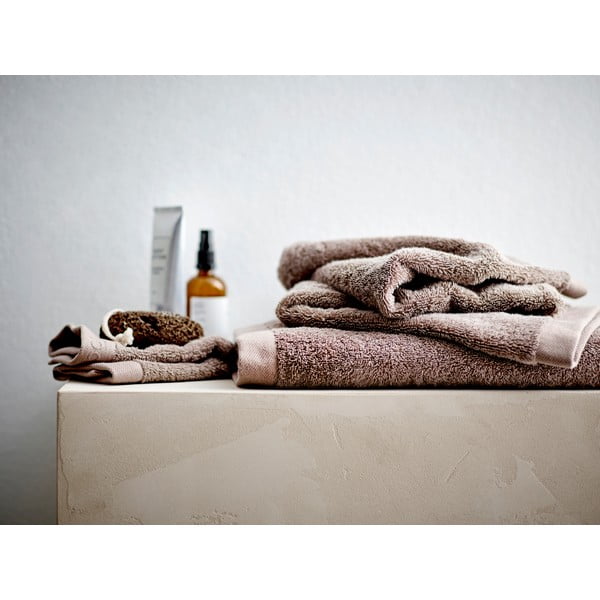 Barna frottír pamut törölköző 30x30 cm Comfort – Södahl-image-1