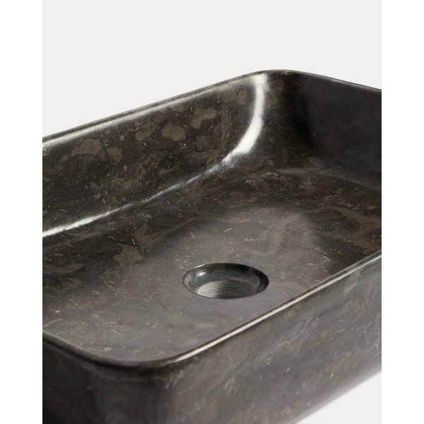 Szürke kő mosdókagyló 55x35 cm Darnen – Kave Home-image-4