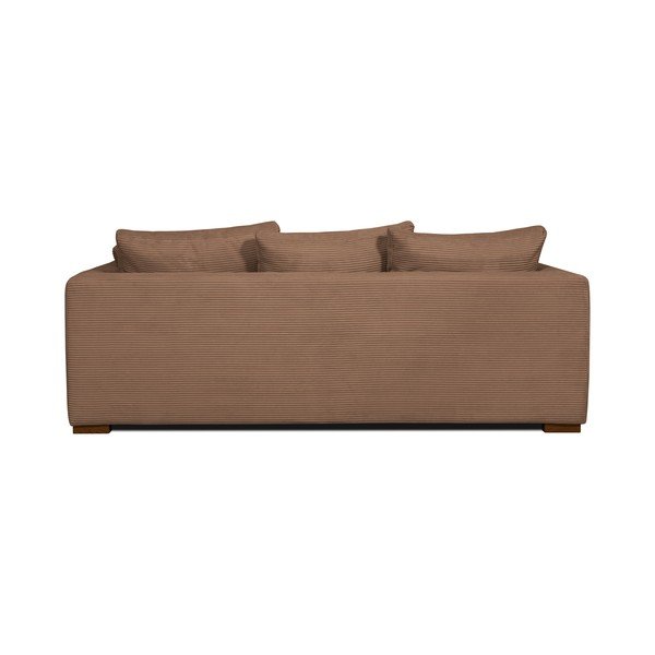 Világosbarna kordbársony kanapé 175 cm Comfy – Scandic-image-3
