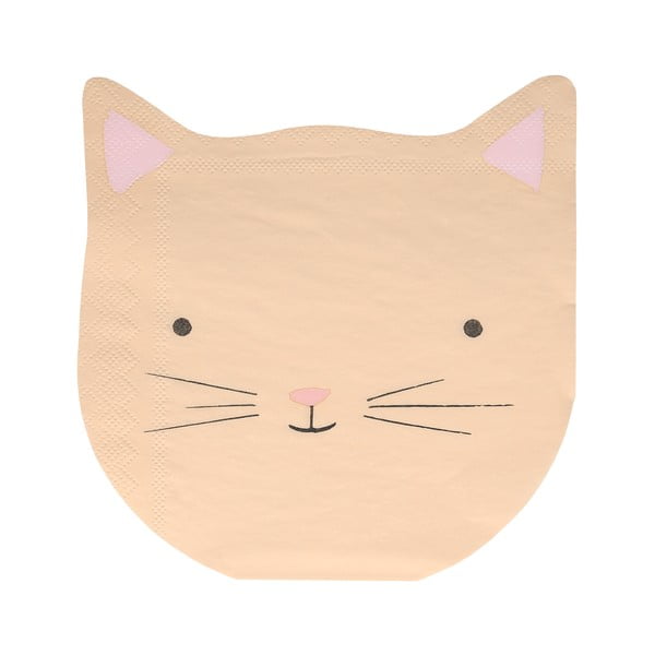 Papír szalvéta szett 16 db-os Cat – Meri Meri-image-4