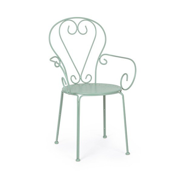 Mentazöld fém kerti szék Etienne – Bizzotto