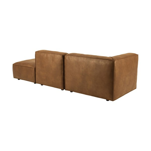 Konyakbarna bőrutánzat heverő (bal oldali) Fairfield Kentucky – Bonami Selection-image-4