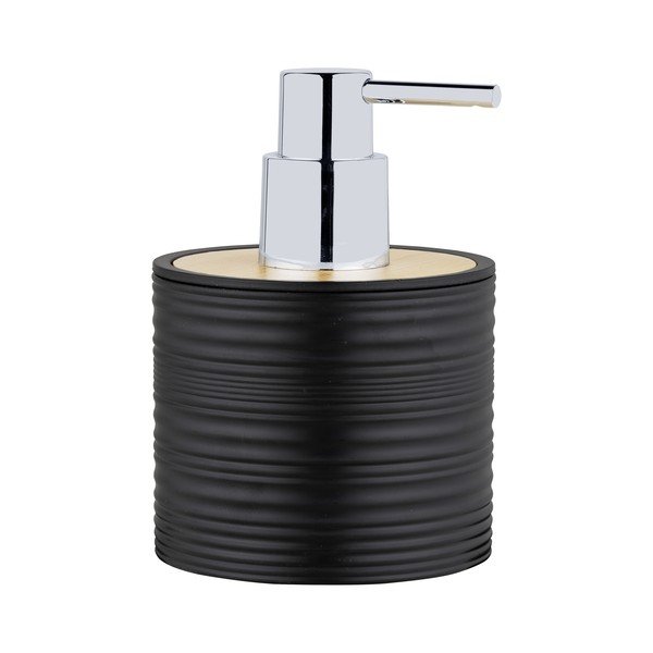 Fekete műanyag szappanadagoló 350 ml Lyon – Allstar-image-1