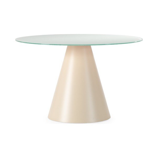 Kerek étkezőasztal üveg asztallappal ø 120 cm Vida – MOME