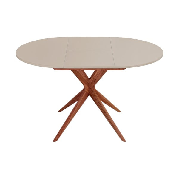 Kerek bővíthető étkezőasztal hosszabbító asztallappal ø 90 cm Jubi – Ragaba-image-1