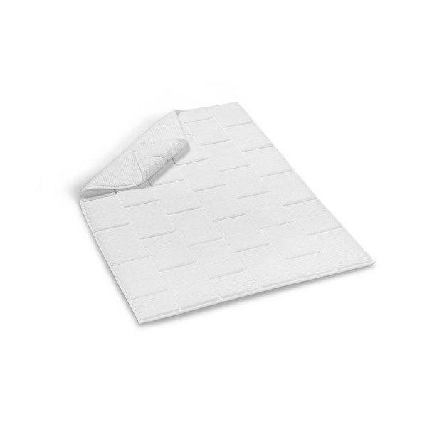 Tile fehér pamut fürdőszobai kilépő, 50 x 80 cm - Foutastic-image-1