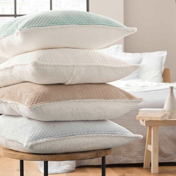 Zöld sherpa steppelt ágytakaró és párnahuzat szett 240x220 cm Mylene – douceur d'intérieur-image-2