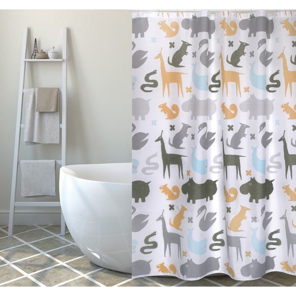 Zuhanyfüggöny 180x200 cm Noe – MSV-image-1