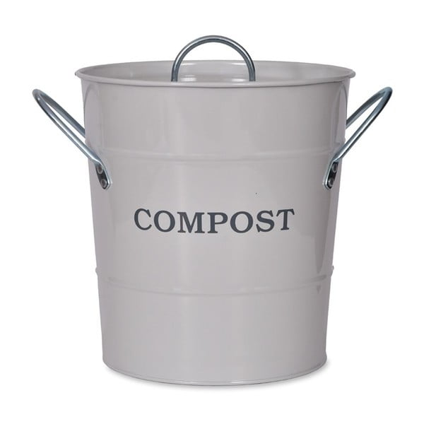 Compost világos szürke komposztáló fedéllel, 3,5 l - Garden Trading