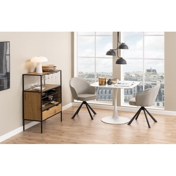 Étkezőasztal kerámia asztallappal 90x90 cm Malta – Actona-image-3