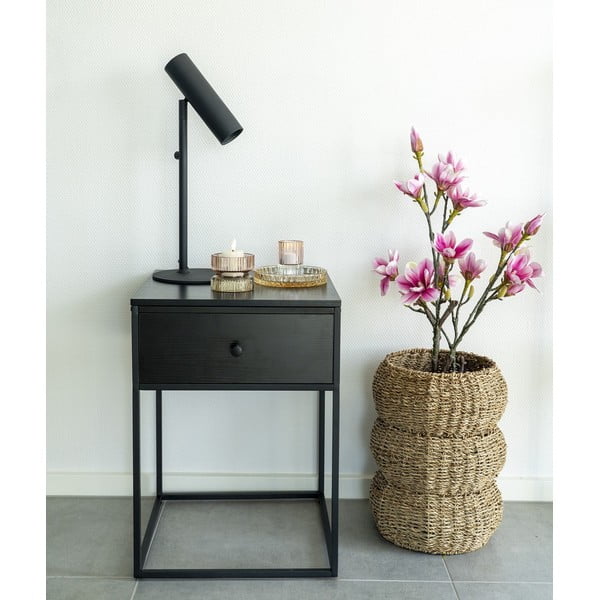 Fekete éjjeliszekrény Vita – House Nordic-image-1