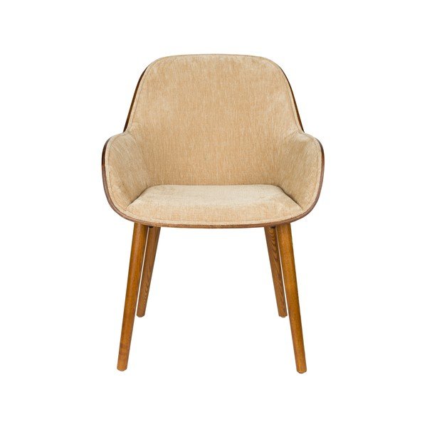 Bézs kárpitozott karfás étkezőfotel Taylor – Dutchbone-image-2