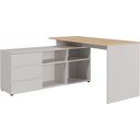 Íróasztal tölgyfa dekoros asztallappal 145x146 cm Lissabon – Germania