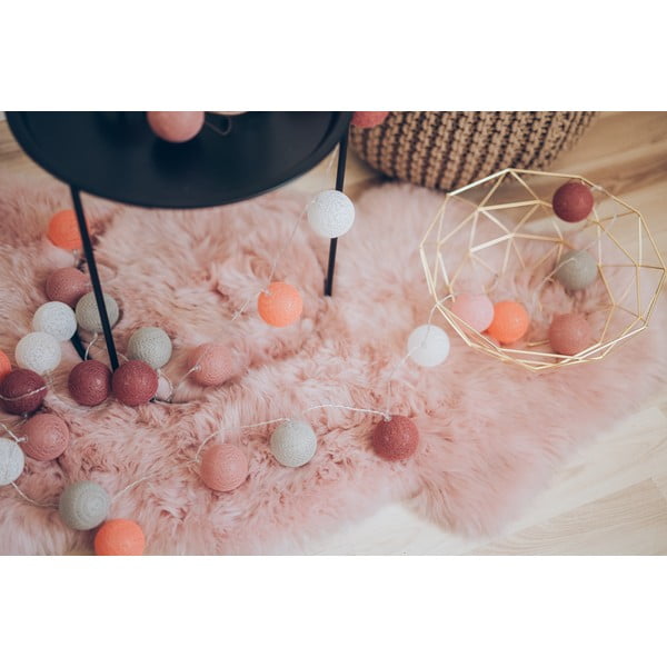 Bézs LED fényfüzér, 30 gömbbel - LUKKA-image-2