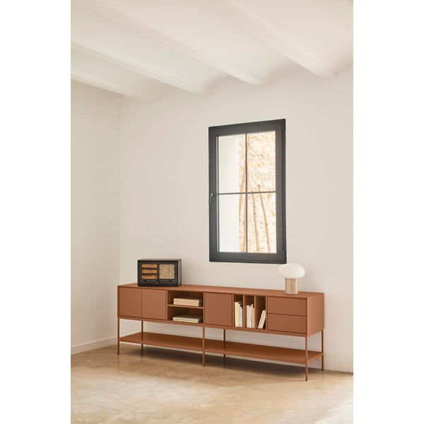 Téglavörös TV-állvány 220x74x45 cm Platt – Teulat-image-1