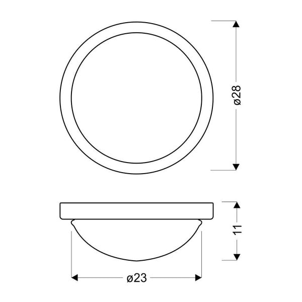 Aranyszínű mennyezeti lámpa üveg búrával ø 28 cm Roda – Candellux Lighting-image-2