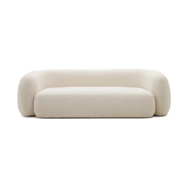 Krémszínű buklé kanapé 246 cm Martina – Kave Home