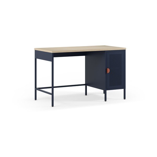 Íróasztal tölgyfa dekoros asztallappal 60x120 cm Sayla – Marckeric